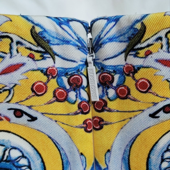 ROBERTO CAVALLI BUSTIER DRESS Multiple colors Size EU 44 - Picture 6 of 12